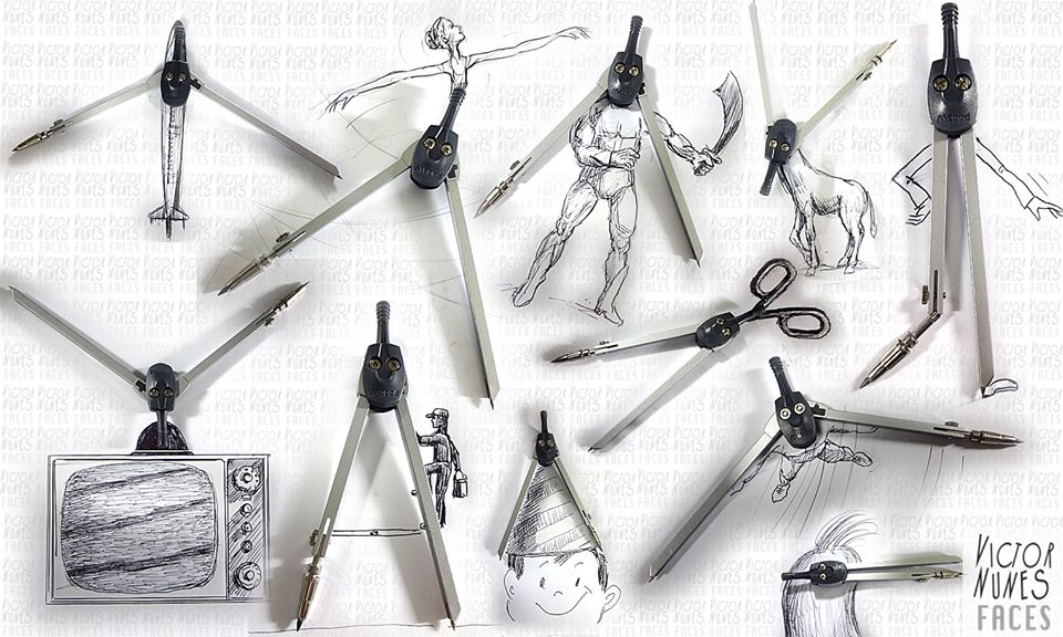 Chiêm ngưỡng các tác phẩm nghệ thuật từ những vật dụng hàng ngày của Victor Nunes Chiêm ngưỡng các tác phẩm nghệ thuật từ những vật dụng hàng ngày của Victor Nunes