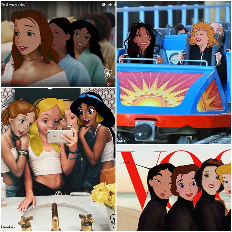 Nhân vật Disney + đời thực = ? Nhân vật Disney + đời thực = ?
