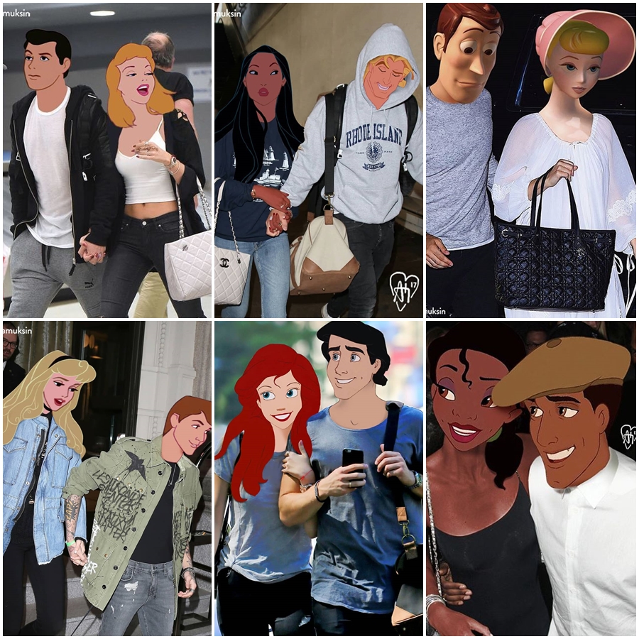 Nhân vật Disney + đời thực = ? Nhân vật Disney + đời thực = ?