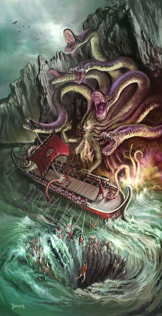 Quái vật 6 đầu Scylla và thủy quái xoáy nước Charybdis hay câu chuyện ‘tránh vỏ dưa, gặp vỏ dừa’ của Odysseus Quái vật 6 đầu Scylla và thủy quái xoáy nước Charybdis hay câu chuyện ‘tránh vỏ dưa, gặp vỏ dừa’ của Odysseus