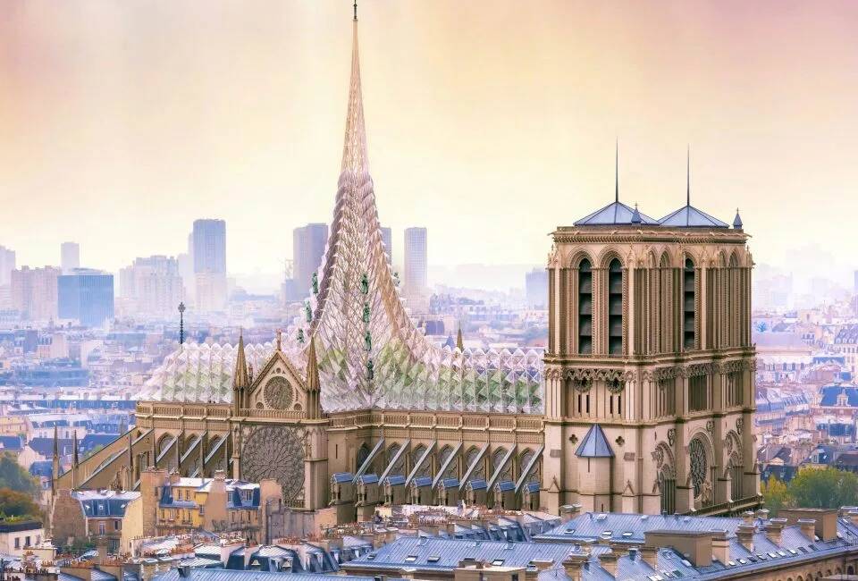 Kiến trúc sư Pháp ra ý tưởng biến phần mái Nhà thờ Đức Bà Paris thành nhà kính trồng cây Kiến trúc sư Pháp ra ý tưởng biến phần mái Nhà thờ Đức Bà Paris thành nhà kính trồng cây