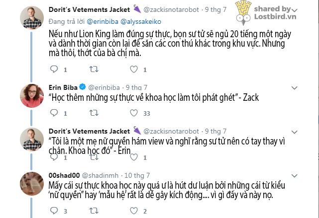 'Vua Sư Tử' có nên 'nữ quyền' hơn để tôn trọng tập tính tự nhiên của loài sư tử? 'Vua Sư Tử' có nên 'nữ quyền' hơn để tôn trọng tập tính tự nhiên của loài sư tử?