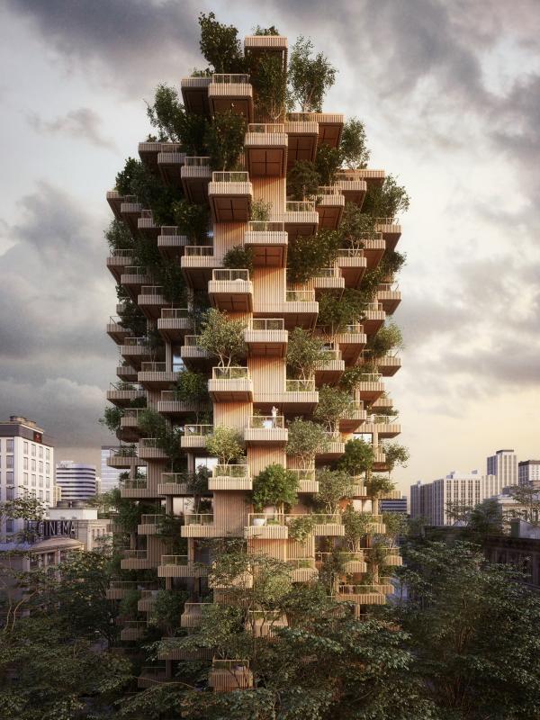 Toronto Tree Tower - Tòa tháp xanh mơn mởn giữa lòng đô thị Toronto Tree Tower - Tòa tháp xanh mơn mởn giữa lòng đô thị