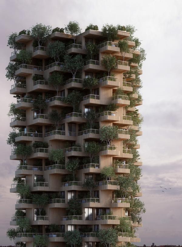 Toronto Tree Tower - Tòa tháp xanh mơn mởn giữa lòng đô thị Toronto Tree Tower - Tòa tháp xanh mơn mởn giữa lòng đô thị
