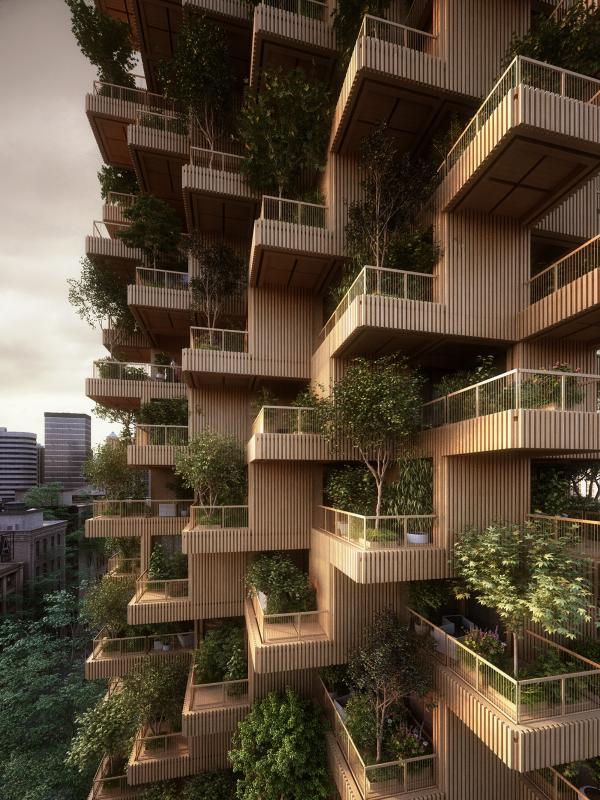 Toronto Tree Tower - Tòa tháp xanh mơn mởn giữa lòng đô thị Toronto Tree Tower - Tòa tháp xanh mơn mởn giữa lòng đô thị
