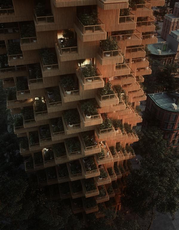 Toronto Tree Tower - Tòa tháp xanh mơn mởn giữa lòng đô thị Toronto Tree Tower - Tòa tháp xanh mơn mởn giữa lòng đô thị