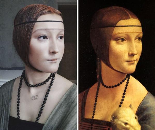 Nhận lời thách thức từ cộng đồng mạng, nữ blogger tự tin hoá thân thành Mona Lisa Nhận lời thách thức từ cộng đồng mạng, nữ blogger tự tin hoá thân thành Mona Lisa