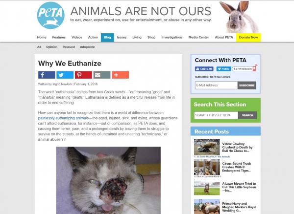 PETA - Kẻ đạo đức giả đằng sau những thông điệp nhân đạo? (Kỳ 2) PETA - Kẻ đạo đức giả đằng sau những thông điệp nhân đạo? (Kỳ 2)