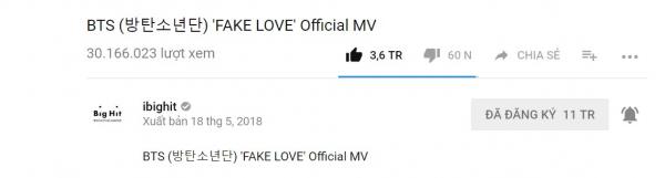 Những kỷ lục của MV 'Fake Love' (BTS) đọc sơ cũng thấy hoa mắt chóng mặt Những kỷ lục của MV 'Fake Love' (BTS) đọc sơ cũng thấy hoa mắt chóng mặt