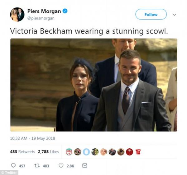 Victoria Beckham bị chỉ trích vì 'đi đám cưới mà mặt như đưa ma' Victoria Beckham bị chỉ trích vì 'đi đám cưới mà mặt như đưa ma'
