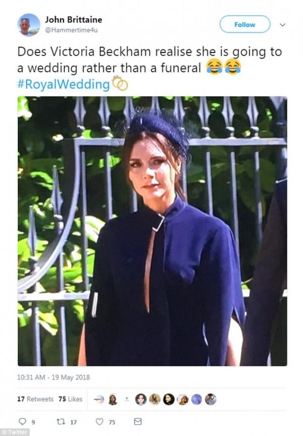 Victoria Beckham bị chỉ trích vì 'đi đám cưới mà mặt như đưa ma' Victoria Beckham bị chỉ trích vì 'đi đám cưới mà mặt như đưa ma'