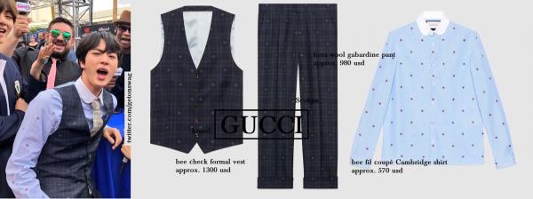 Khám phá set đồ của BTS ở BBMAs 2018: Từ đầu đến chân là Gucci, tổng trị giá hơn nửa tỷ đồng Khám phá set đồ của BTS ở BBMAs 2018: Từ đầu đến chân là Gucci, tổng trị giá hơn nửa tỷ đồng