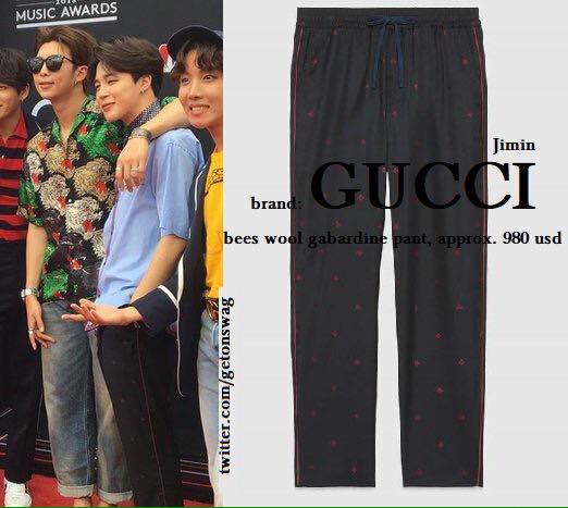 Khám phá set đồ của BTS ở BBMAs 2018: Từ đầu đến chân là Gucci, tổng trị giá hơn nửa tỷ đồng Khám phá set đồ của BTS ở BBMAs 2018: Từ đầu đến chân là Gucci, tổng trị giá hơn nửa tỷ đồng