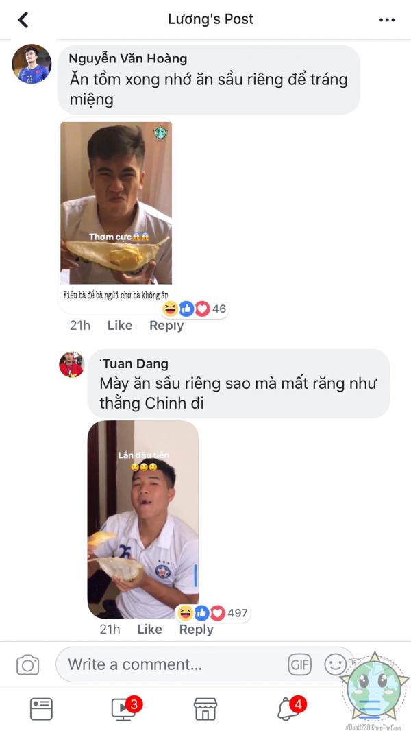 Khi các 'thánh lầy' U23 cũng đua đòi tham gia hot trend 'ăn giùm bạn' Khi các 'thánh lầy' U23 cũng đua đòi tham gia hot trend 'ăn giùm bạn'