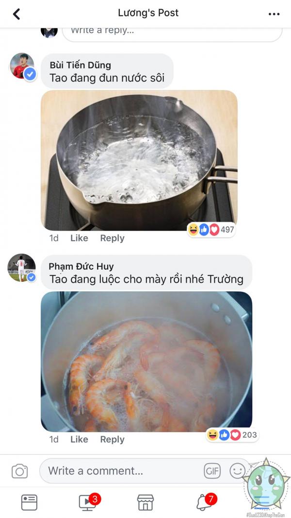 Khi các 'thánh lầy' U23 cũng đua đòi tham gia hot trend 'ăn giùm bạn' Khi các 'thánh lầy' U23 cũng đua đòi tham gia hot trend 'ăn giùm bạn'