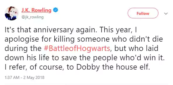 14 bí mật cực thú vị về 'Harry Potter' từng được nhà văn J.K.Rowling tiết lộ trên Twitter 14 bí mật cực thú vị về 'Harry Potter' từng được nhà văn J.K.Rowling tiết lộ trên Twitter