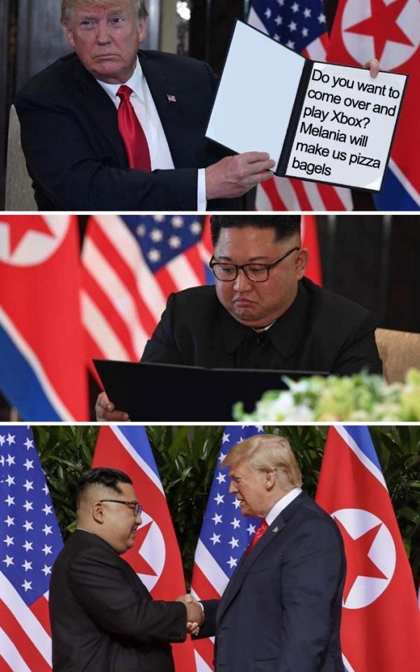 15+ meme vui nhộn từ cuộc gặp gỡ lịch sử của Donald Trump và Kim Jong Un 15+ meme vui nhộn từ cuộc gặp gỡ lịch sử của Donald Trump và Kim Jong Un