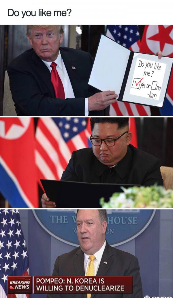 15+ meme vui nhộn từ cuộc gặp gỡ lịch sử của Donald Trump và Kim Jong Un 15+ meme vui nhộn từ cuộc gặp gỡ lịch sử của Donald Trump và Kim Jong Un