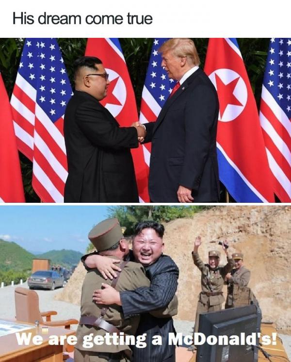 15+ meme vui nhộn từ cuộc gặp gỡ lịch sử của Donald Trump và Kim Jong Un 15+ meme vui nhộn từ cuộc gặp gỡ lịch sử của Donald Trump và Kim Jong Un