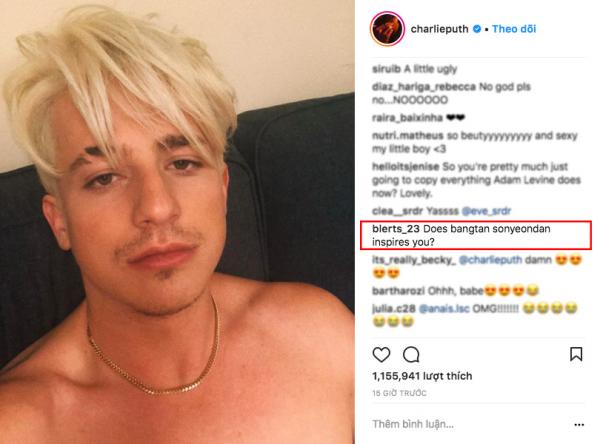 Charlie Puth đổi hình tượng: 'Nhiễm virus' của Justin Bieber hay 'được truyền cảm hứng' từ Jin (BTS) Charlie Puth đổi hình tượng: 'Nhiễm virus' của Justin Bieber hay 'được truyền cảm hứng' từ Jin (BTS)