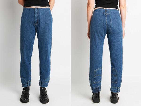 Lại một style thời trang chẳng giống ai: Quần jeans... lộn ngược Lại một style thời trang chẳng giống ai: Quần jeans... lộn ngược