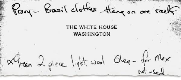 Công bố bản ghi chú của phu nhân cố tổng thống John F. Kennedy cho chuyến đi Dallas định mệnh Công bố bản ghi chú của phu nhân cố tổng thống John F. Kennedy cho chuyến đi Dallas định mệnh