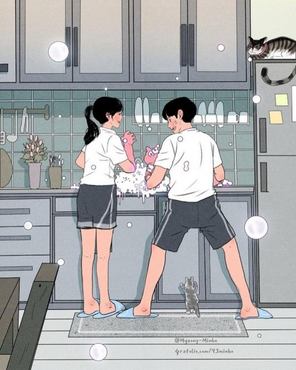 Bộ tranh: Hẹn hò với các oppa Hàn Quốc, khi đời thường còn lãng mạn hơn phim Bộ tranh: Hẹn hò với các oppa Hàn Quốc, khi đời thường còn lãng mạn hơn phim