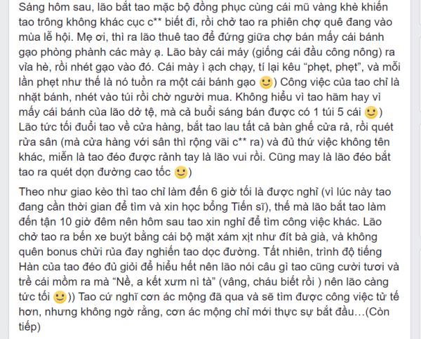 Tâm sự của du học sinh Hàn: Đời du học không màu hồng như nhiều người tưởng tượng Tâm sự của du học sinh Hàn: Đời du học không màu hồng như nhiều người tưởng tượng