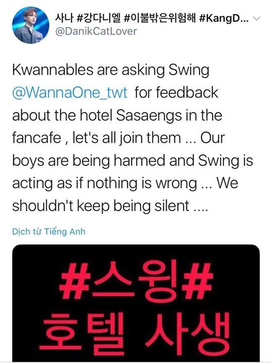 Fan cuồng dùng tiền mua chuộc nhân viên khách sạn để lẻn vào phòng Wanna One quay phim Fan cuồng dùng tiền mua chuộc nhân viên khách sạn để lẻn vào phòng Wanna One quay phim