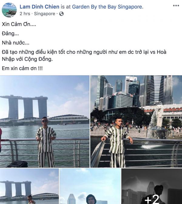 Thanh niên mặc áo tù vi vu Singapore khiến cộng đồng mạng không biết nên cười hay mếu Thanh niên mặc áo tù vi vu Singapore khiến cộng đồng mạng không biết nên cười hay mếu