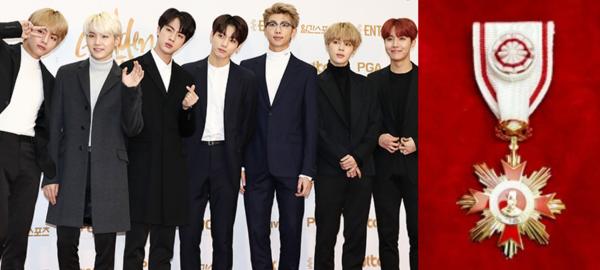 BTS là nghệ sĩ trẻ tuổi nhất nằm trong danh sách đề cử huân chương văn hóa của Chính phủ Hàn Quốc BTS là nghệ sĩ trẻ tuổi nhất nằm trong danh sách đề cử huân chương văn hóa của Chính phủ Hàn Quốc