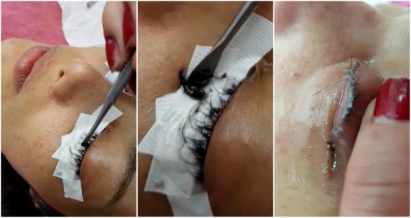 Kinh hoàng tiệm làm đẹp Thái Lan dùng... keo dán sắt để nối mi cho khách hàng Kinh hoàng tiệm làm đẹp Thái Lan dùng... keo dán sắt để nối mi cho khách hàng