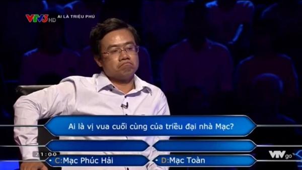 Thánh nhọ 'Ai Là Triệu Phú': Sử dụng 4 sự trợ giúp cho 1 câu hỏi nhưng vẫn trả lời sai Thánh nhọ 'Ai Là Triệu Phú': Sử dụng 4 sự trợ giúp cho 1 câu hỏi nhưng vẫn trả lời sai