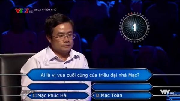 Thánh nhọ 'Ai Là Triệu Phú': Sử dụng 4 sự trợ giúp cho 1 câu hỏi nhưng vẫn trả lời sai Thánh nhọ 'Ai Là Triệu Phú': Sử dụng 4 sự trợ giúp cho 1 câu hỏi nhưng vẫn trả lời sai