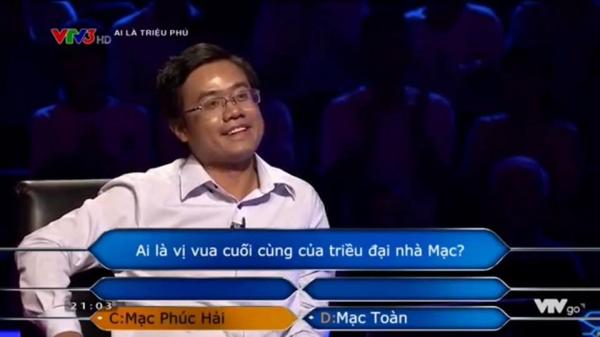Thánh nhọ 'Ai Là Triệu Phú': Sử dụng 4 sự trợ giúp cho 1 câu hỏi nhưng vẫn trả lời sai Thánh nhọ 'Ai Là Triệu Phú': Sử dụng 4 sự trợ giúp cho 1 câu hỏi nhưng vẫn trả lời sai