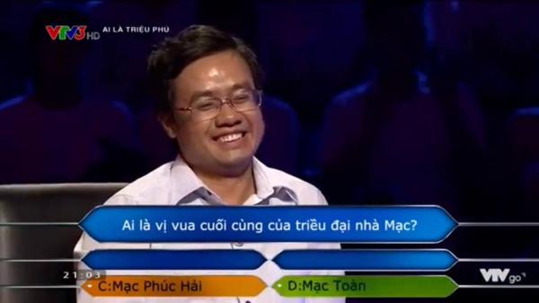 Thánh nhọ 'Ai Là Triệu Phú': Sử dụng 4 sự trợ giúp cho 1 câu hỏi nhưng vẫn trả lời sai Thánh nhọ 'Ai Là Triệu Phú': Sử dụng 4 sự trợ giúp cho 1 câu hỏi nhưng vẫn trả lời sai