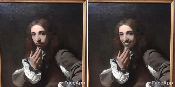 Thương nhân vật trong tranh rầu rĩ mấy thế kỉ, chàng du khách hào sảng dùng Face App để 'xả stress' cho họ Thương nhân vật trong tranh rầu rĩ mấy thế kỉ, chàng du khách hào sảng dùng Face App để 'xả stress' cho họ