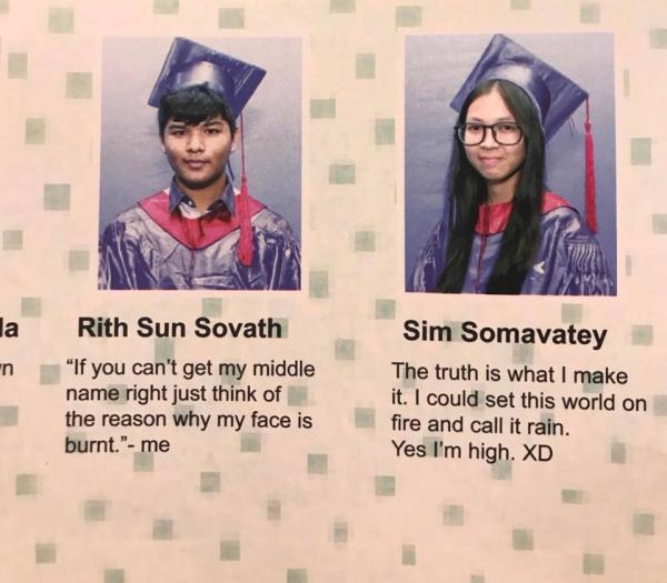 Cười 'té ghế' với loạt trích dẫn 'bá đạo trên từng hạt gạo' của các học sinh Campuchia Cười 'té ghế' với loạt trích dẫn 'bá đạo trên từng hạt gạo' của các học sinh Campuchia