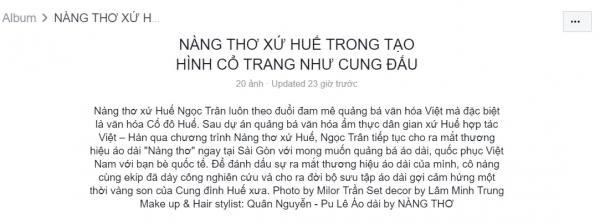'Nàng Thơ Xứ Huế' nhưng lại khoác lên mình toàn trang phục ăn theo 'Diên Hi Công Lược', 'Như Ý Truyện'? 'Nàng Thơ Xứ Huế' nhưng lại khoác lên mình toàn trang phục ăn theo 'Diên Hi Công Lược', 'Như Ý Truyện'?