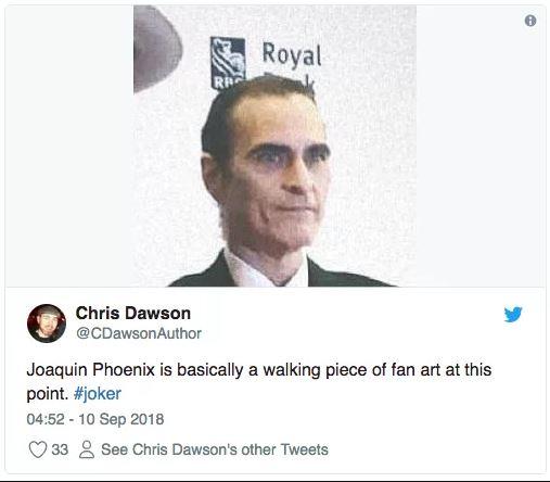 Joaquin Phoenix giảm cân kinh hoàng để vào vai diễn huyền thoại 'The Joker' Joaquin Phoenix giảm cân kinh hoàng để vào vai diễn huyền thoại 'The Joker'