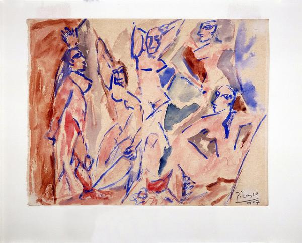8 sự thật ít người biết về 'Les Demoiselles d'Avignon' - bức tranh vẽ gái điếm Paris của danh họa Picasso 8 sự thật ít người biết về 'Les Demoiselles d'Avignon' - bức tranh vẽ gái điếm Paris của danh họa Picasso