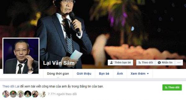 Nhà báo Lại Văn Sâm đã có tài khoản 'chính chủ' trên Facebook Nhà báo Lại Văn Sâm đã có tài khoản 'chính chủ' trên Facebook