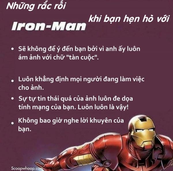 Bộ ảnh hài hước cảnh báo những rắc rối bạn sẽ 'ăn đủ' khi hẹn hò với... siêu anh hùng Bộ ảnh hài hước cảnh báo những rắc rối bạn sẽ 'ăn đủ' khi hẹn hò với... siêu anh hùng