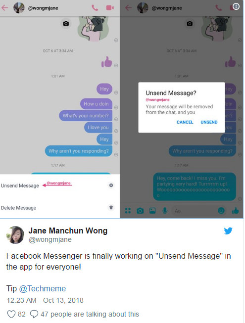 Hội hay lỡ tay gửi nhầm tin nhắn vào nghe tin mừng: Gửi tin trong Messenger vẫn có thể xóa được Hội hay lỡ tay gửi nhầm tin nhắn vào nghe tin mừng: Gửi tin trong Messenger vẫn có thể xóa được