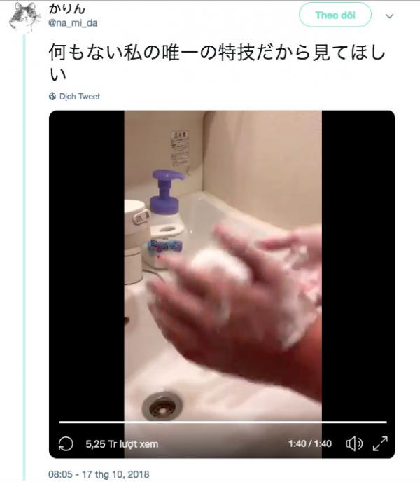 Clip tạo bọt từ sữa rửa mặt kiếm hàng triệu view trên Twitter Nhật: Có gì mà mê dữ vậy? Clip tạo bọt từ sữa rửa mặt kiếm hàng triệu view trên Twitter Nhật: Có gì mà mê dữ vậy?