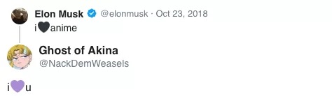 Buồn của Elon Musk: Tài khoản Twitter bị khóa chỉ vì nói yêu anime Buồn của Elon Musk: Tài khoản Twitter bị khóa chỉ vì nói yêu anime