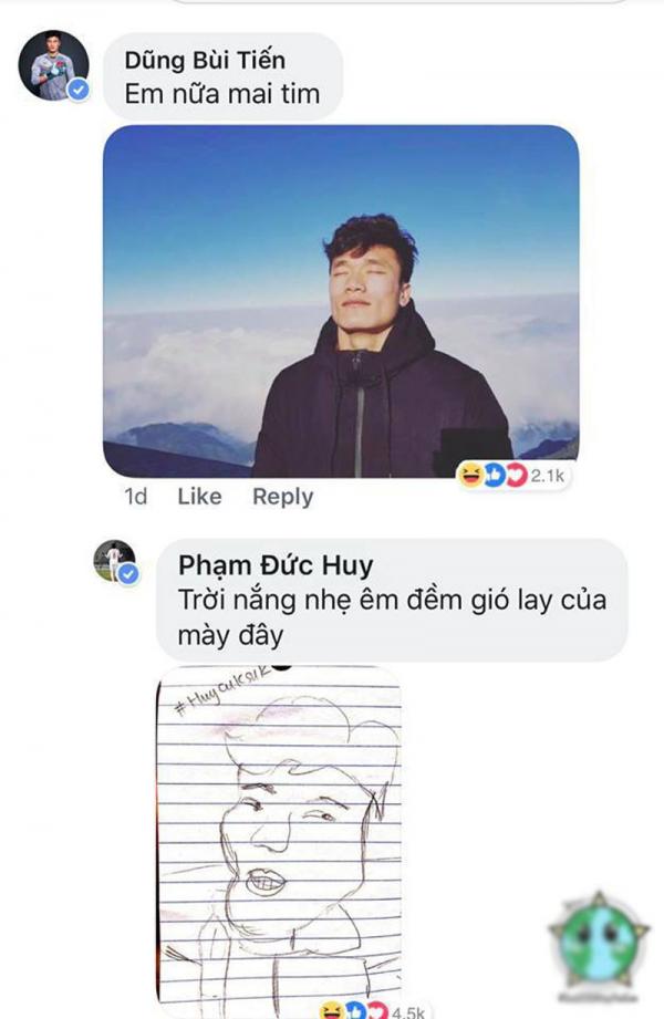 Cứ tưởng Đức Huy U23 chuyển nghề vẽ tranh biếm họa, nào ngờ sự thật còn hài hước hơn thế Cứ tưởng Đức Huy U23 chuyển nghề vẽ tranh biếm họa, nào ngờ sự thật còn hài hước hơn thế