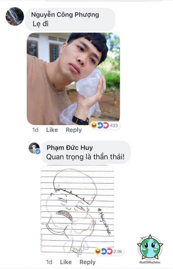 Cứ tưởng Đức Huy U23 chuyển nghề vẽ tranh biếm họa, nào ngờ sự thật còn hài hước hơn thế Cứ tưởng Đức Huy U23 chuyển nghề vẽ tranh biếm họa, nào ngờ sự thật còn hài hước hơn thế