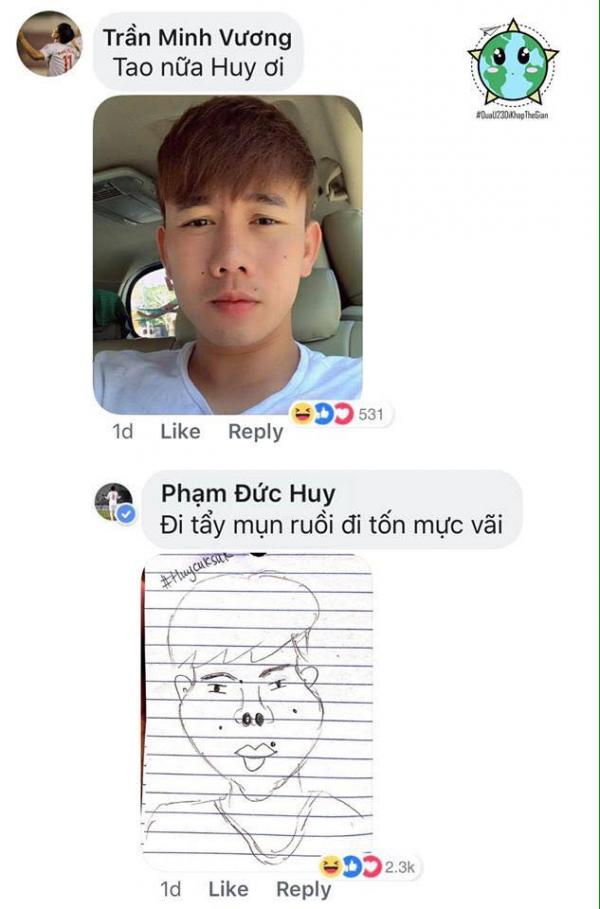 Cứ tưởng Đức Huy U23 chuyển nghề vẽ tranh biếm họa, nào ngờ sự thật còn hài hước hơn thế Cứ tưởng Đức Huy U23 chuyển nghề vẽ tranh biếm họa, nào ngờ sự thật còn hài hước hơn thế
