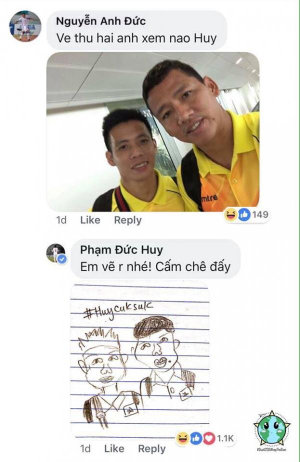 Cứ tưởng Đức Huy U23 chuyển nghề vẽ tranh biếm họa, nào ngờ sự thật còn hài hước hơn thế Cứ tưởng Đức Huy U23 chuyển nghề vẽ tranh biếm họa, nào ngờ sự thật còn hài hước hơn thế